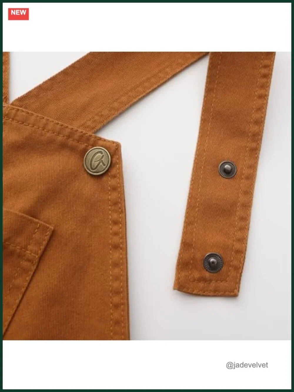Boys Denim Bib Overalls with Snaps - Kids Solid Brown